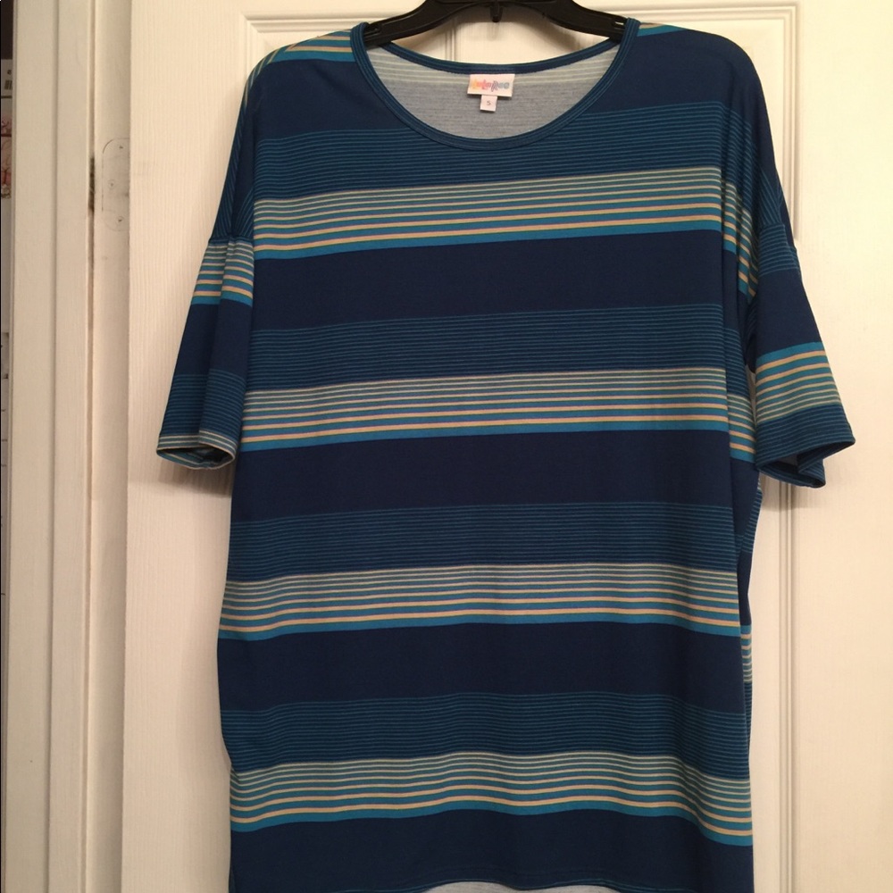 ✨$5 Bargain✨ LuLaRoe Irma Tunic, Striped, EUC